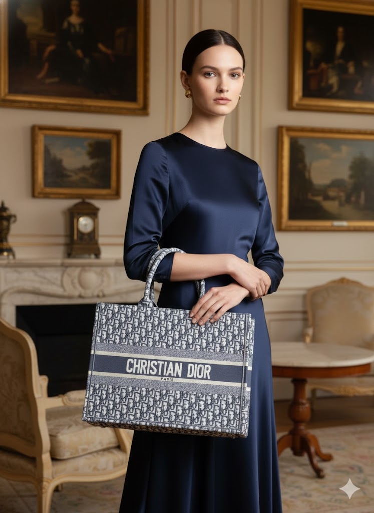 Christian Dior Women’s Luxury Handbag Set | Designer Tote Bag with Pouch | Premium Fashion in Dubai